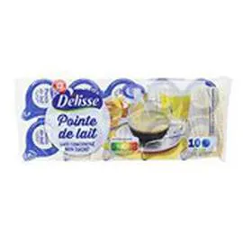 MARQUE REPÈRE, DÉLISSE Lait concentré Non sucré x10 75g