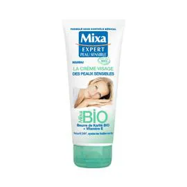 MIXA Crème Visage Hydratante Bio Peaux Sensibles 100ml