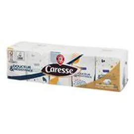 MARQUE REPÈRE, CARESSE Mouchoirs blancs 4 plis Mini étuis x15 15x9 