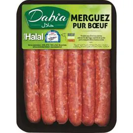 DABIA Merguez halal pur boeuf 330g