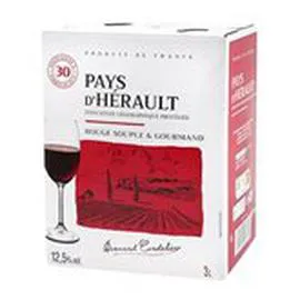  Vin rouge Pays d'Hérault Bernard Cordelier IGP 3l