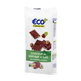 ECO+ Chocolat au lait Noisette 4x100g