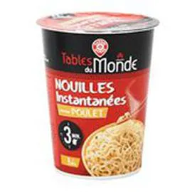 MARQUE REPÈRE, TABLES DU MONDE Nouille Asiatique Poulet cup 61,5g