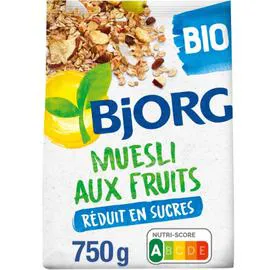 BJORG Céréales muesli aux fruits bio 750g