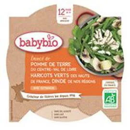 BABYBIO Repas Bio Dinde haricots verts 230g