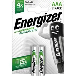 ENERGIZER Piles rechargeables AAA/HR3 700mAh Power Plus x2