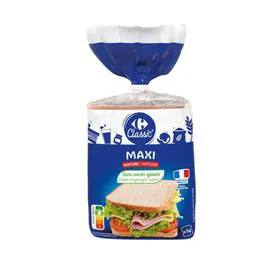 CARREFOUR CLASSIC' Pain de mie nature maxi 550g
