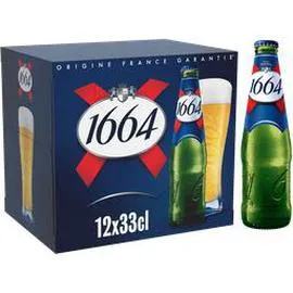 KRONENBOURG, 1664 Bière blonde 12x33cl