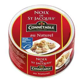 CONNÉTABLE Noix de St Jacques au naturel 111g