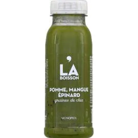 MONOPRIX La Boisson Pomme & mangue Epinard et graines de chia 25cl