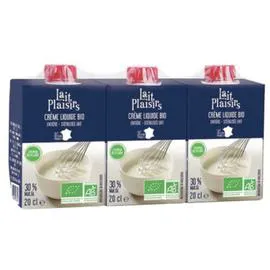 LAIT PLAISIRS Crème Liquide Entière  Bio 600ml