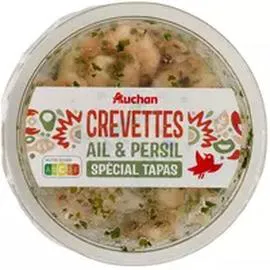 AUCHAN Crevettes ail et persil 100g