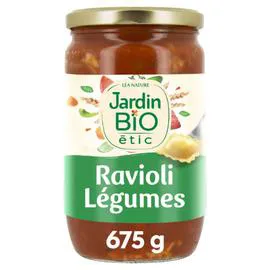 LÉA NATURE, JARDIN BIO ÉTIC Ravioli légumes Bio 675g