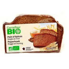 CARREFOUR BIO Pain d'épices seigle et miel Bio 300g
