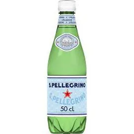 SAN PELLEGRINO Eau minérale naturelle pétillante, avec adjonction de gaz carbonique 500ml