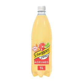 SCHWEPPES Soda saveur agrumes Zero 1l