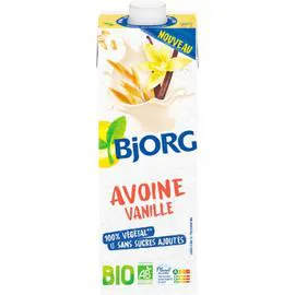 BJORG Boisson végétale avoine vanille Bio 1l