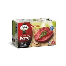ISLA MONDIAL Steaks hachés halal pur boeuf 10x80g