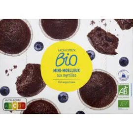 MONOPRIX BIO Monoprix Mini Moelleux aux Myrtilles 200g