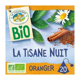 LA TISANIÈRE Tisane nuit fleur d'oranger Bio x20