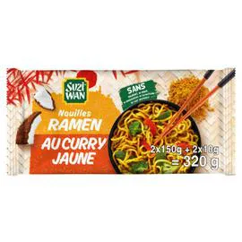 SUZI WAN Nouilles précuites ramen curry jaune 320g