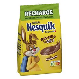 NESTLÉ, NESQUIK Poudre de cacao au lait eco-recharge 430g