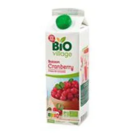 MARQUE REPÈRE, BIO VILLAGE Boisson Cranberry Bio 1l