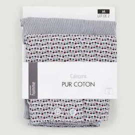 MONOPRIX HOMME Lot de 2 caleçons Fleur Ray Taille S l'unité