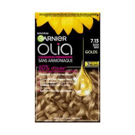 GARNIER, OLIA Coloration Cheveux Permanente Sans Amoniaque 7.13 Blond Beige Foncé l'unité