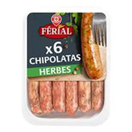 MARQUE REPÈRE, FÉRIAL Chipolatas aux herbes 330g