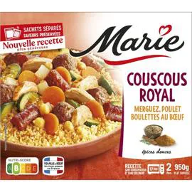 MARIE Plat cuisiné couscous merguez/poulet 950g
