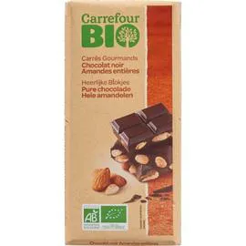 CARREFOUR BIO Chocolat Bio noir aux amandes 200g