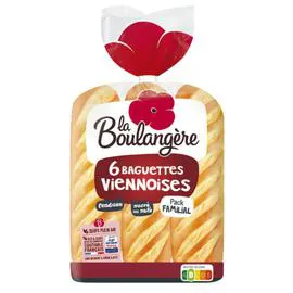 LA BOULANGÈRE Baguette viennoise - x6 510g