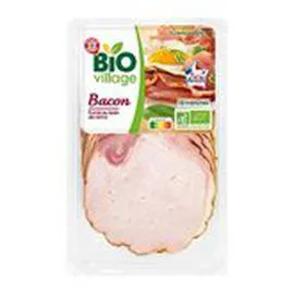 MARQUE REPÈRE, BIO VILLAGE Bacon Bio x10 tranches 100g