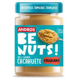 ANDROS Pâte à tartiner cacahuète croquant BE NUTS 325g