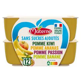 MATERNE Compotes Fruits exotiques 12x100g
