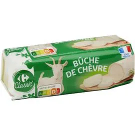 CARREFOUR CLASSIC' Bûche de chèvre 250g