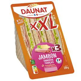 DAUNAT Sandwich jambon emmental 230g