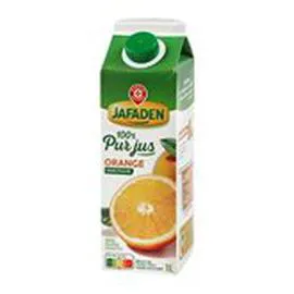 MARQUE REPÈRE, JAFADEN 100% Pur jus d'orange Sans pulpe 1l