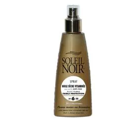 SOLEIL NOIR Spray Huile Sèche Vitaminée aux Actifs Anti Age SPF6 150ml