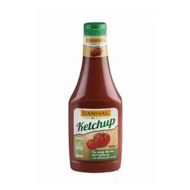 DANIVAL Ketchup Souple Sans Sucre 560g