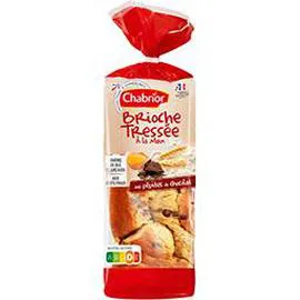 CHABRIOR Brioche tressée à la main aux pépites de chocolat 600g