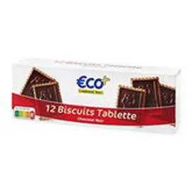 ECO+ Biscuit tablette Chocolat noir 150g