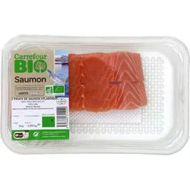 CARREFOUR BIO Pavés de saumon 250g
