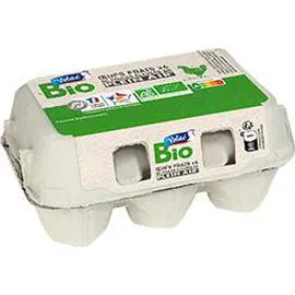 VOLAÉ BIO Oeufs frais de poules élevées en plein air BIO x6