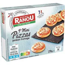 MONIQUE RANOU Mini pizzas jambon fromage 270g