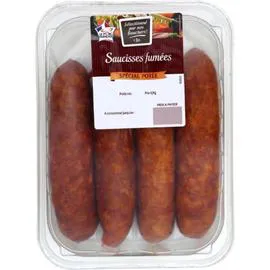 CARREFOUR Saucisses fumées spécial potée 4x90g