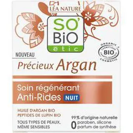LÉA NATURE, SO'BIO ÉTIC Soin nuit Bio Sobio Etic Regénérant, Anti-rides 50ml