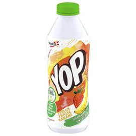 YOPLAIT, YOP Yaourt à boire fraise banane 825g