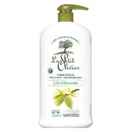 LE PETIT OLIVIER Crème de Douche extra douce lait d'amande 750ml